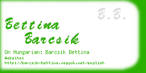 bettina barcsik business card